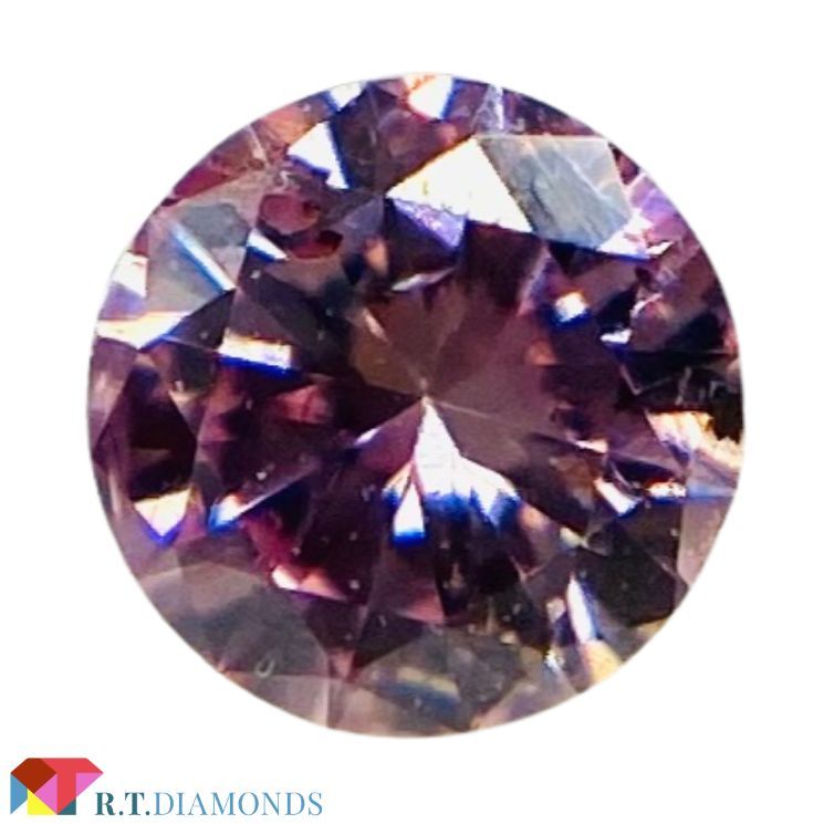 爆買い！】 FANCY INTENSE PURPLISH PINK 0.077ct RD/RT2088/CGL