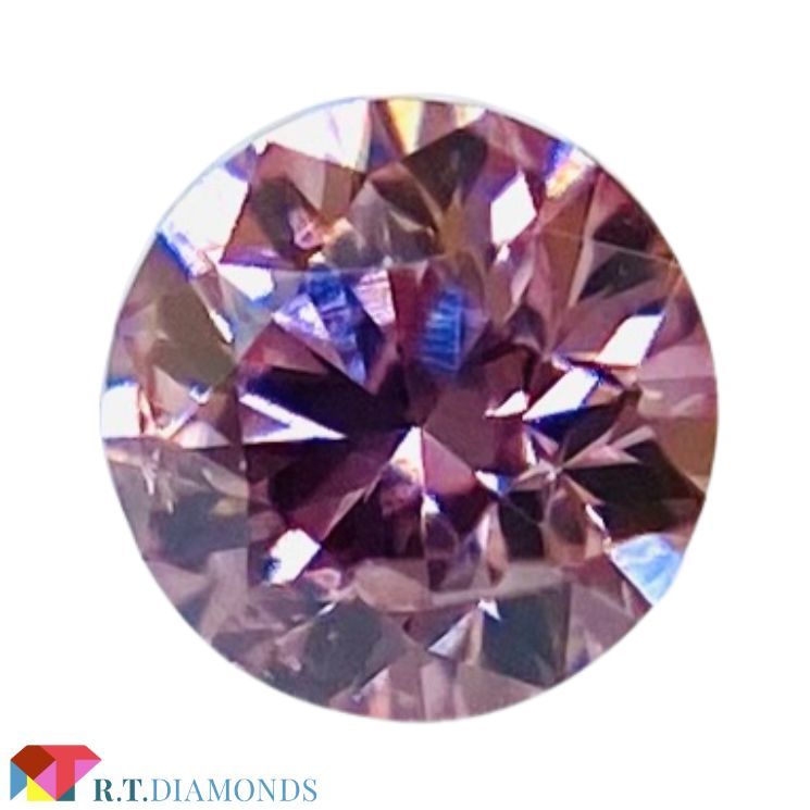 人気商品は FANCY INTENSE PURPLISH PINK 0.039ct RD/RT2102/CGL