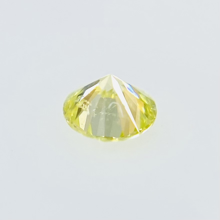 お得】 FANCY LIGHT GREEN YELLOW 0.090ct RD/RT2104/CGL ダイヤモンド