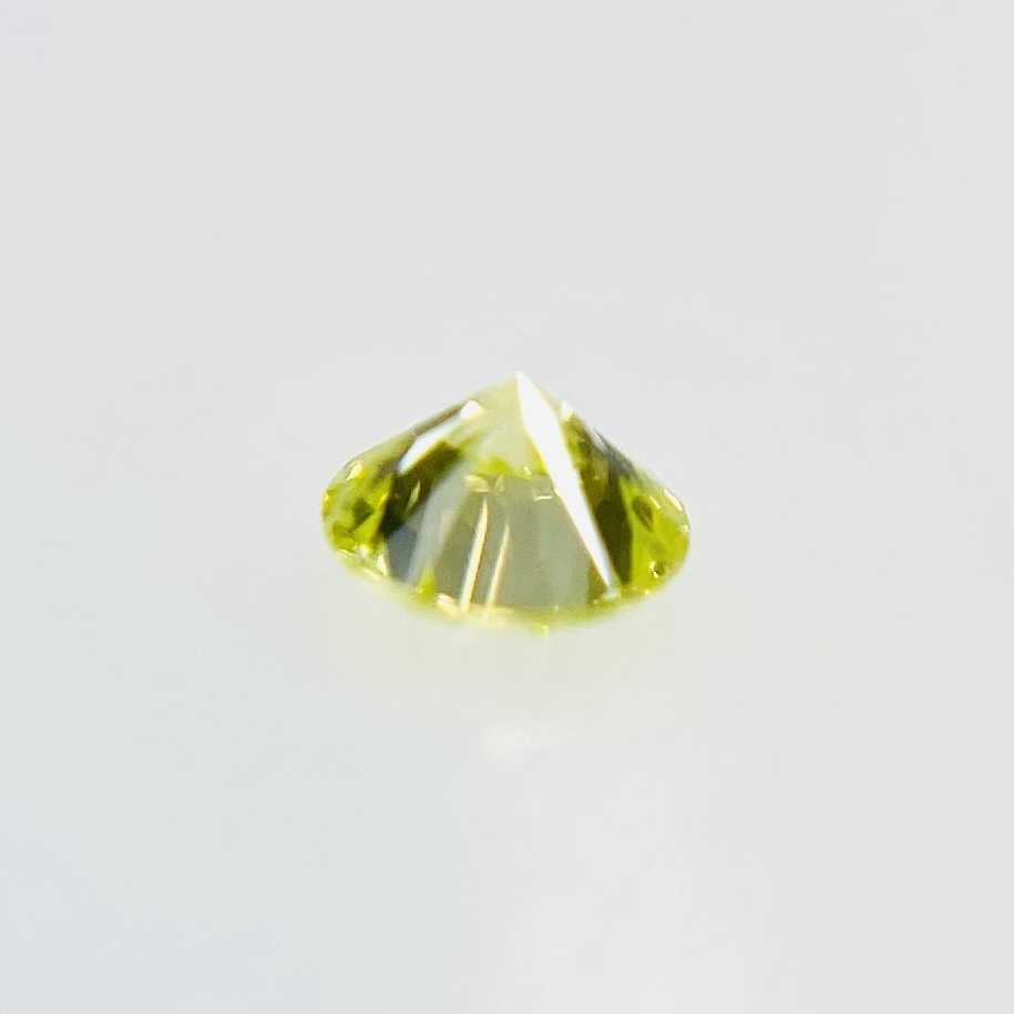 FANCY YELLOW GREEN 0.074ct RD RT2094 CGL