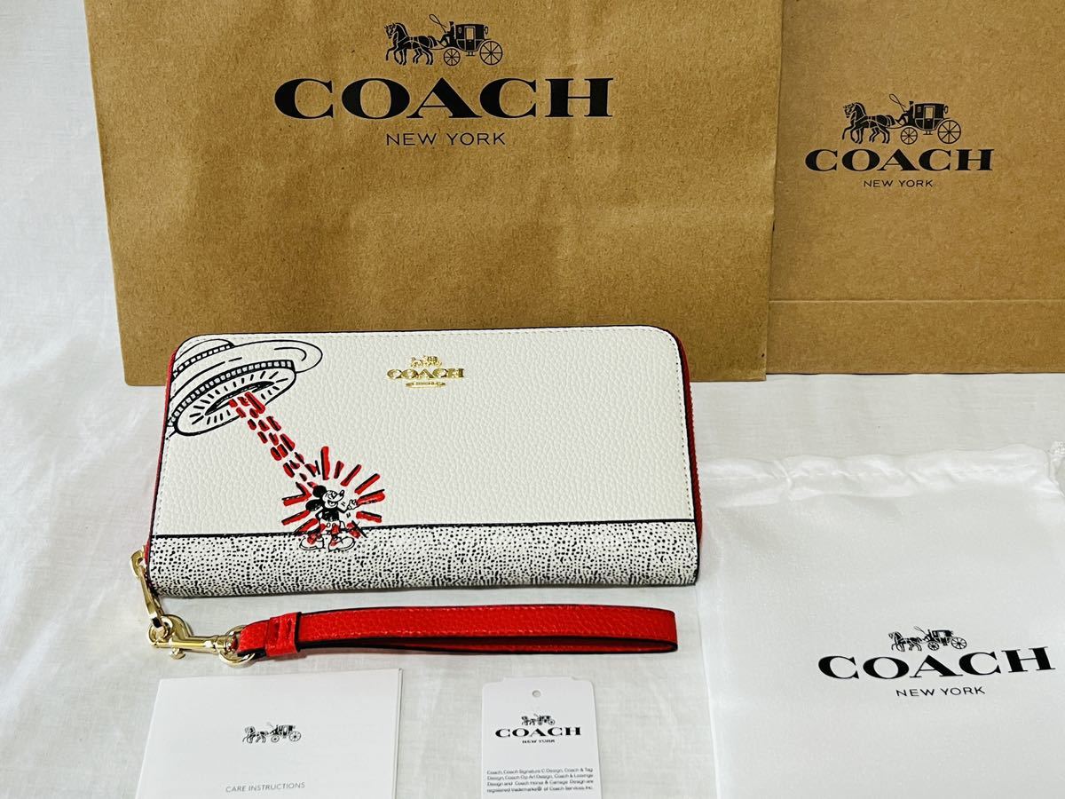 COACH コーチ ディズニー×キースヘリング コラボ 長財布 ミッキー