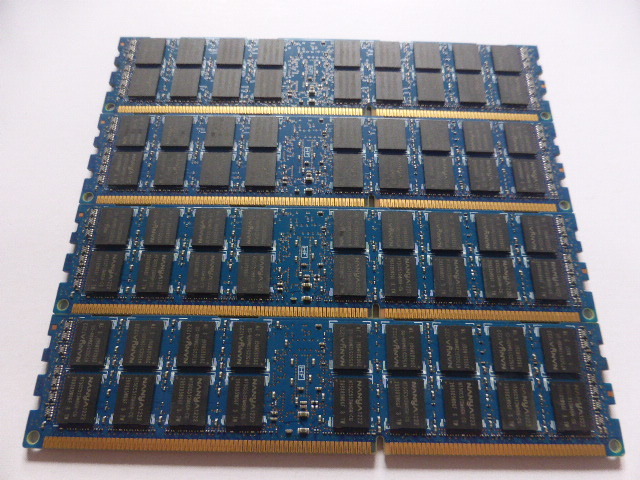 メモリ サーバーパソコン用 低電圧 1.35V NANYA PC3L-10600R(DDR3L-1333R) ECC Registered 8GBx4枚 合計32GB 起動確認済みです_画像4