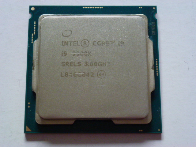 CPU Intel Core i9 9900K 3.6 GHz 8コア 動作品-