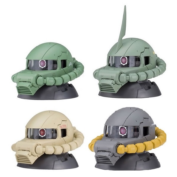 機動戦士ガンダム EXCEED MODEL ZAKU HEAD 5 全4種 シークレット レア込み アプサラスⅡ 量産型ザクⅡ 指揮官機 陸戦型ザクⅡ ラスト1個_サンプル画像です