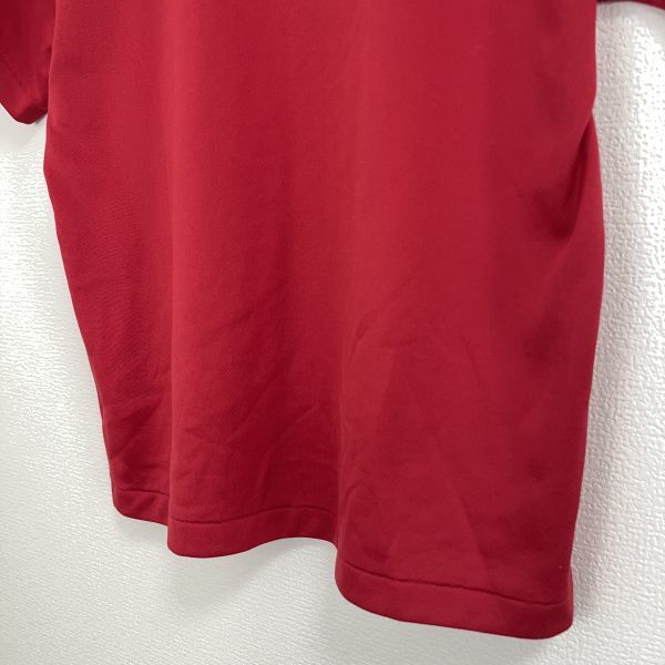 YONEX ヨネックス メンズ 半袖 Tシャツ トップス スポーツ ウェア 練習着 Sサイズ テニス tennis レッド 赤色 ロゴ 英字 プリント 丸首