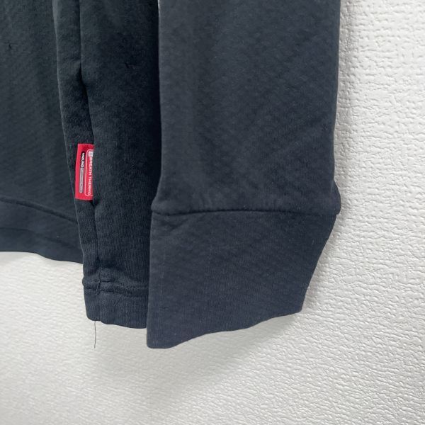 MIZUNO ミズノ メンズ 長袖 トップス スポーツウェア インナー Mサイズ 機能生地 吸湿発熱素材 ハイネック ブラック ロゴ ワンポイント