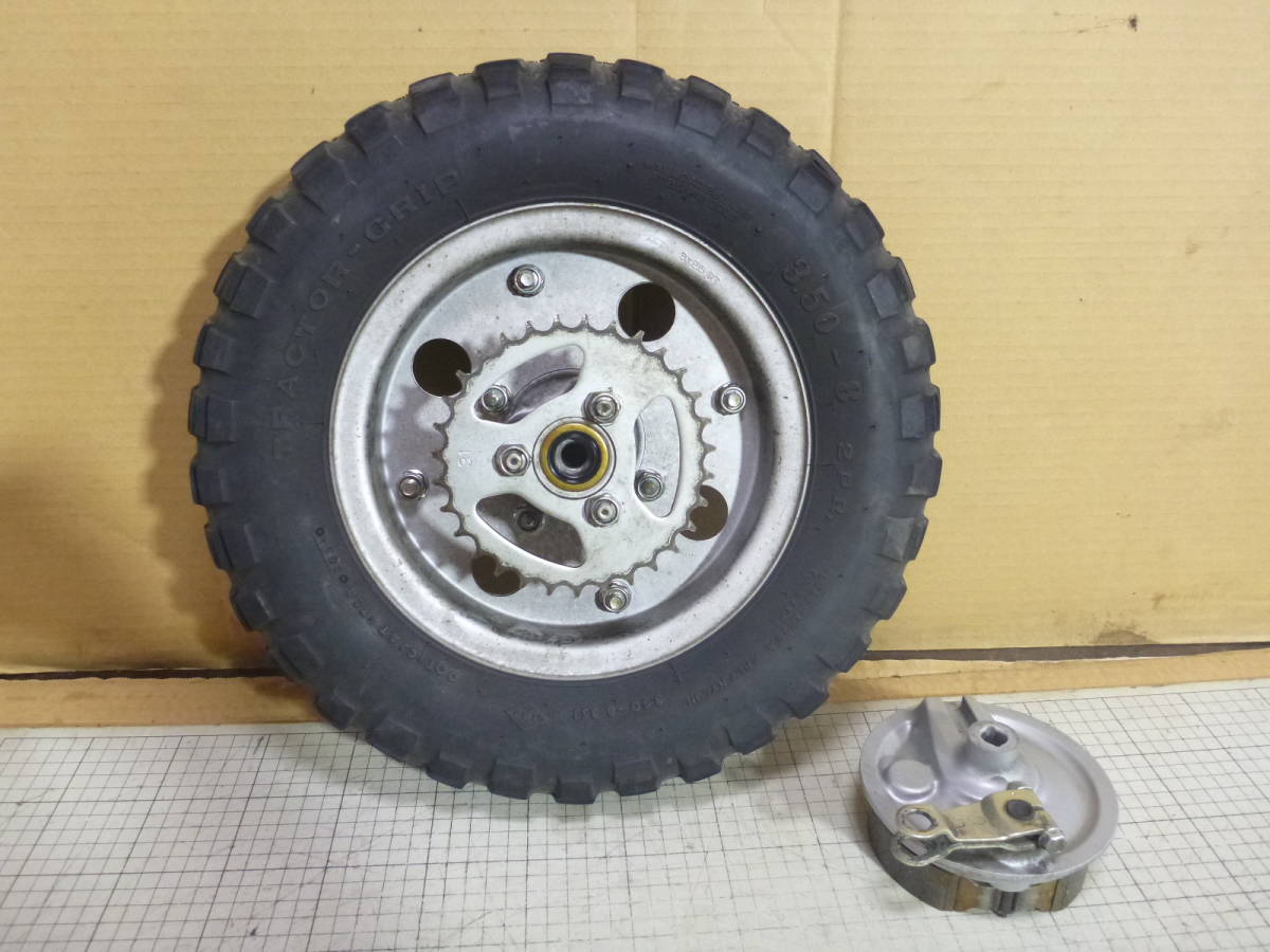 純正リアホイール ハブセット モンキー Z50J 4速クラッチ付き 12V 検