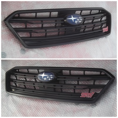 * Subaru VM4/VMG latter term Levorg STi Sport camera for original front grille modified & black center Mark attaching 91121VA110 glossy black *