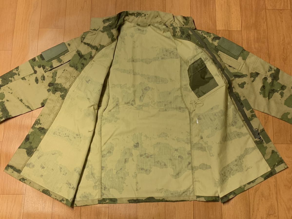 ロシア軍 国家親衛隊 BTK A-TACS Mox迷彩戦闘服 上下セット ロスグバルディア 54-4 22年製 ウクライナ Z-war 特別軍事作戦  カディロフツィ