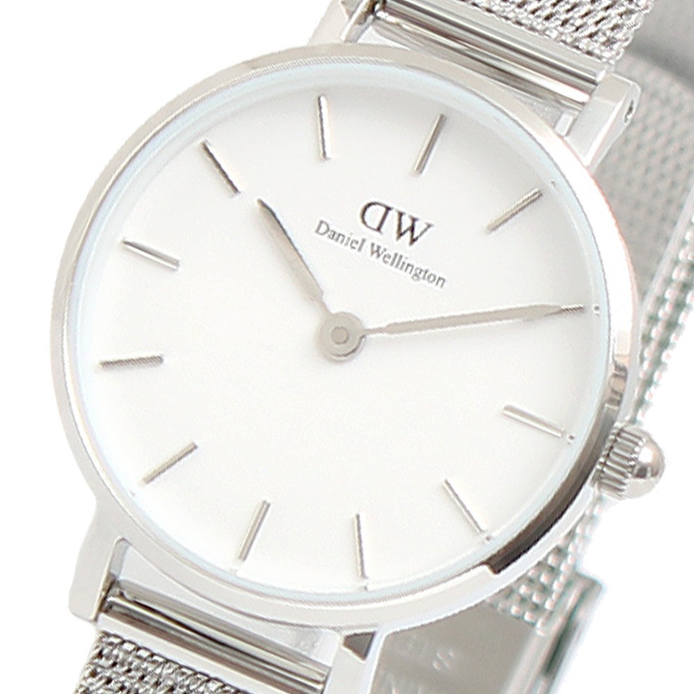 ダニエルウェリントン DANIEL WELLINGTON 腕時計 DW00100442 PETITE PRESSED STERLING 24mm レディース シルバー