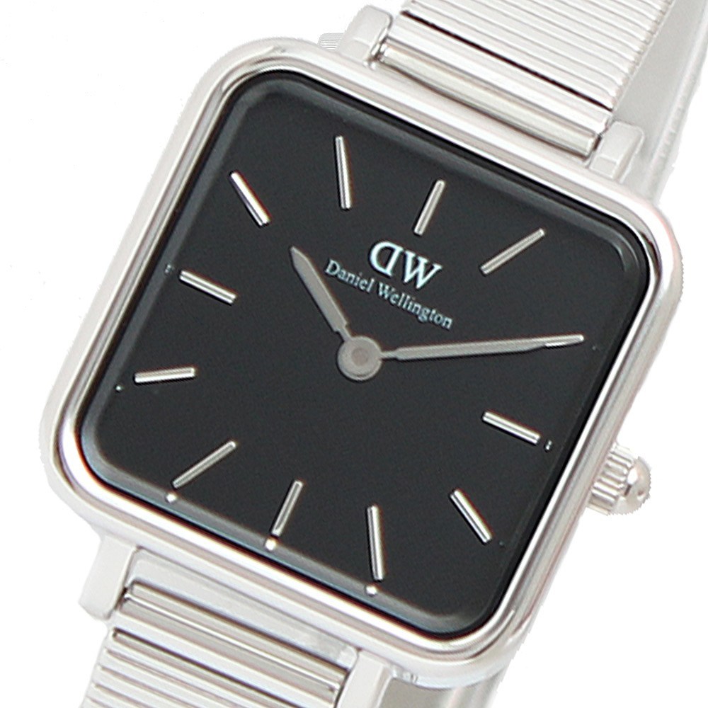 ダニエルウェリントン DANIEL WELLINGTON 腕時計 QUADRO STUDIO 22 DW00100522 クアドロ ブラック シルバー