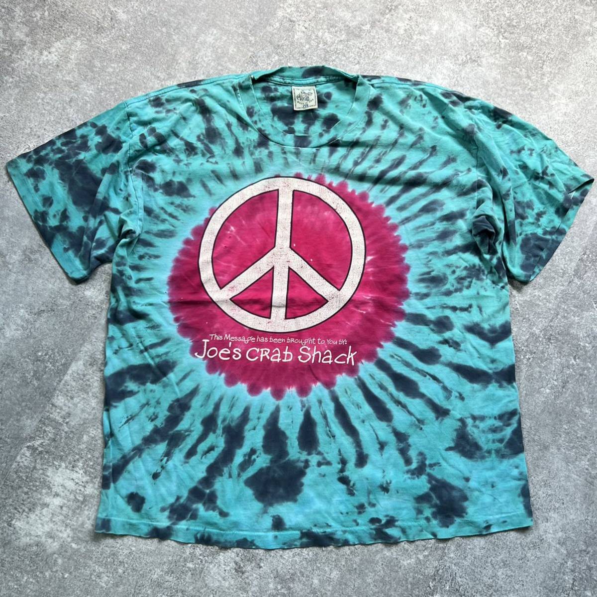 最も 90s USA製 Joe's Crab Shack PEACE タイダイTシャツ その他 - www