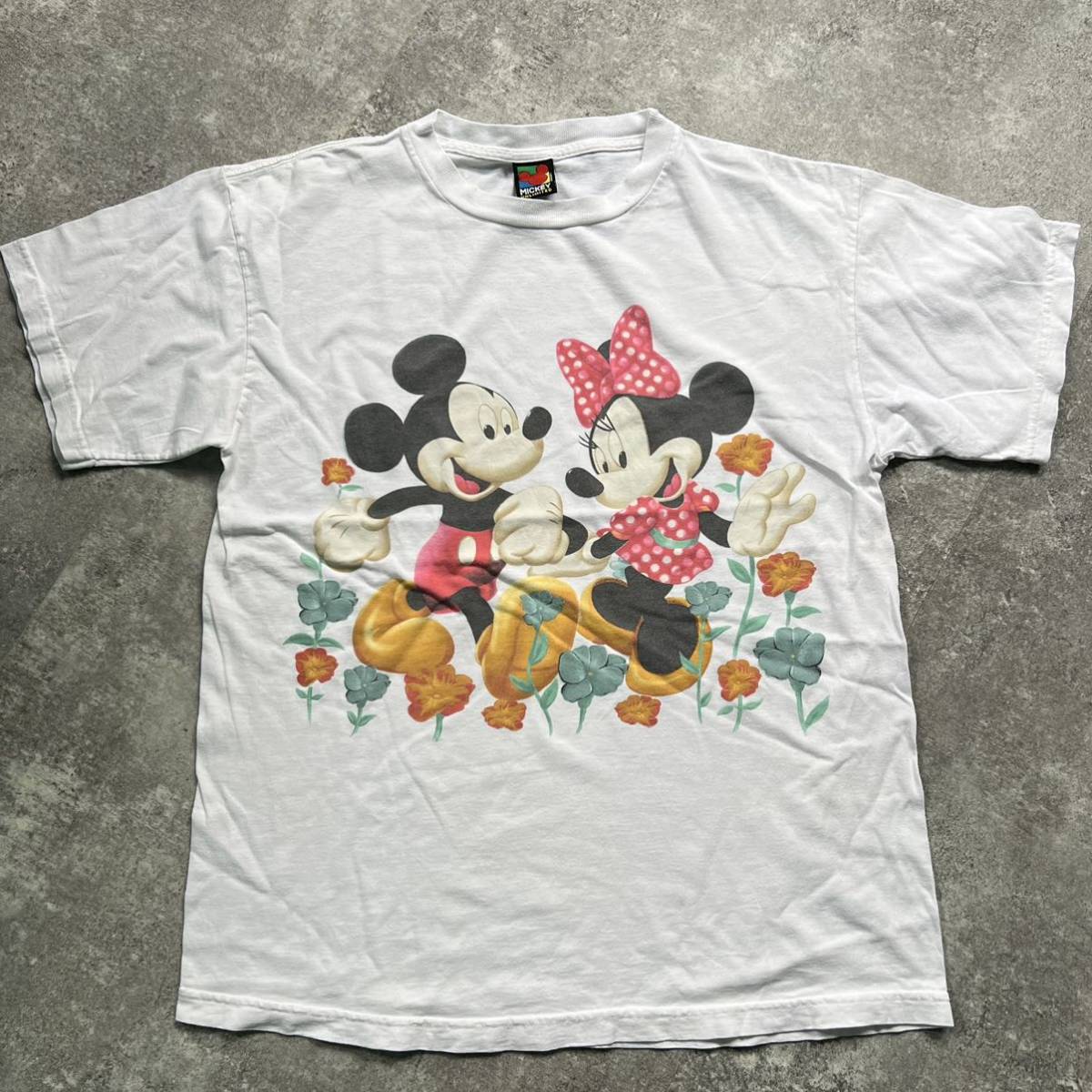 90’s　Disney/ディズニー ”Mickey & Minnie” Tee ビンテージ