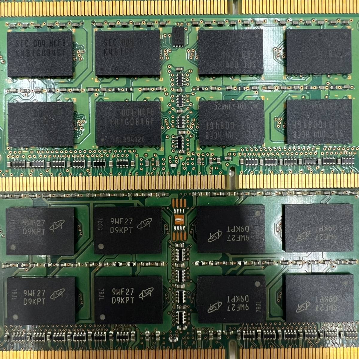 #6623 SAMSUNG サムスン 2GB PC3-8500S-07-10-F2 F1 DDR3 ECC 4枚組 計8GB メモリ 中古品 現状品_画像9