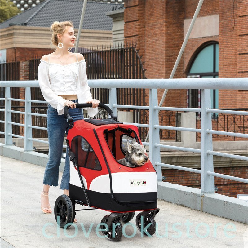  pet Cart dog for carry cart pet buggy folding type large dog many head middle small size dog dog for cat for dog Cart сolor selection 