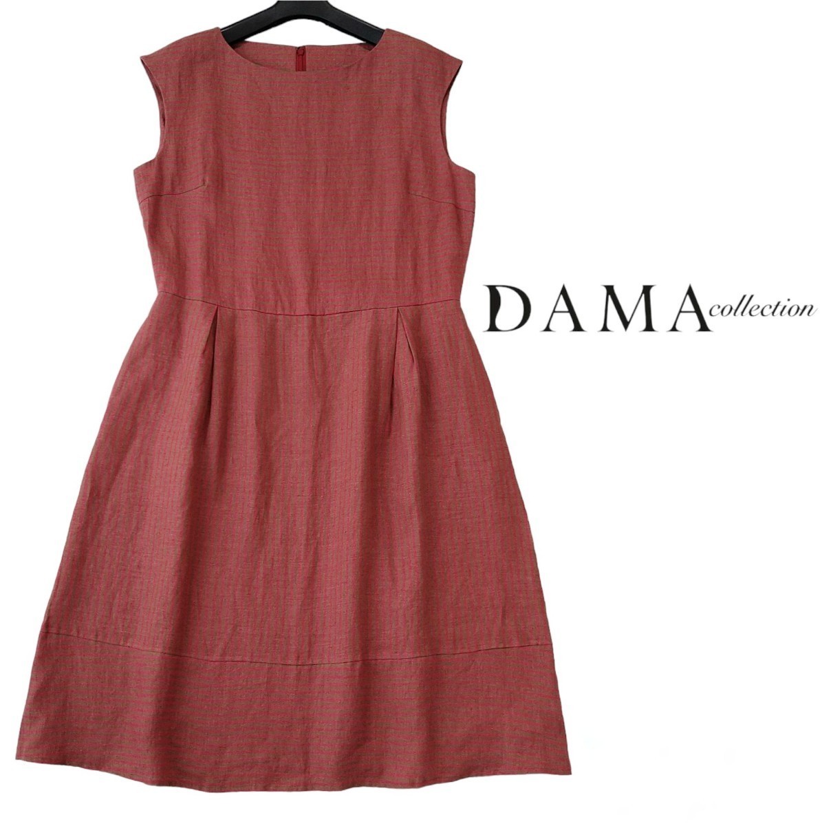 □新品 DAMA collection ダーマコレクション リネン ワンピース サイズ