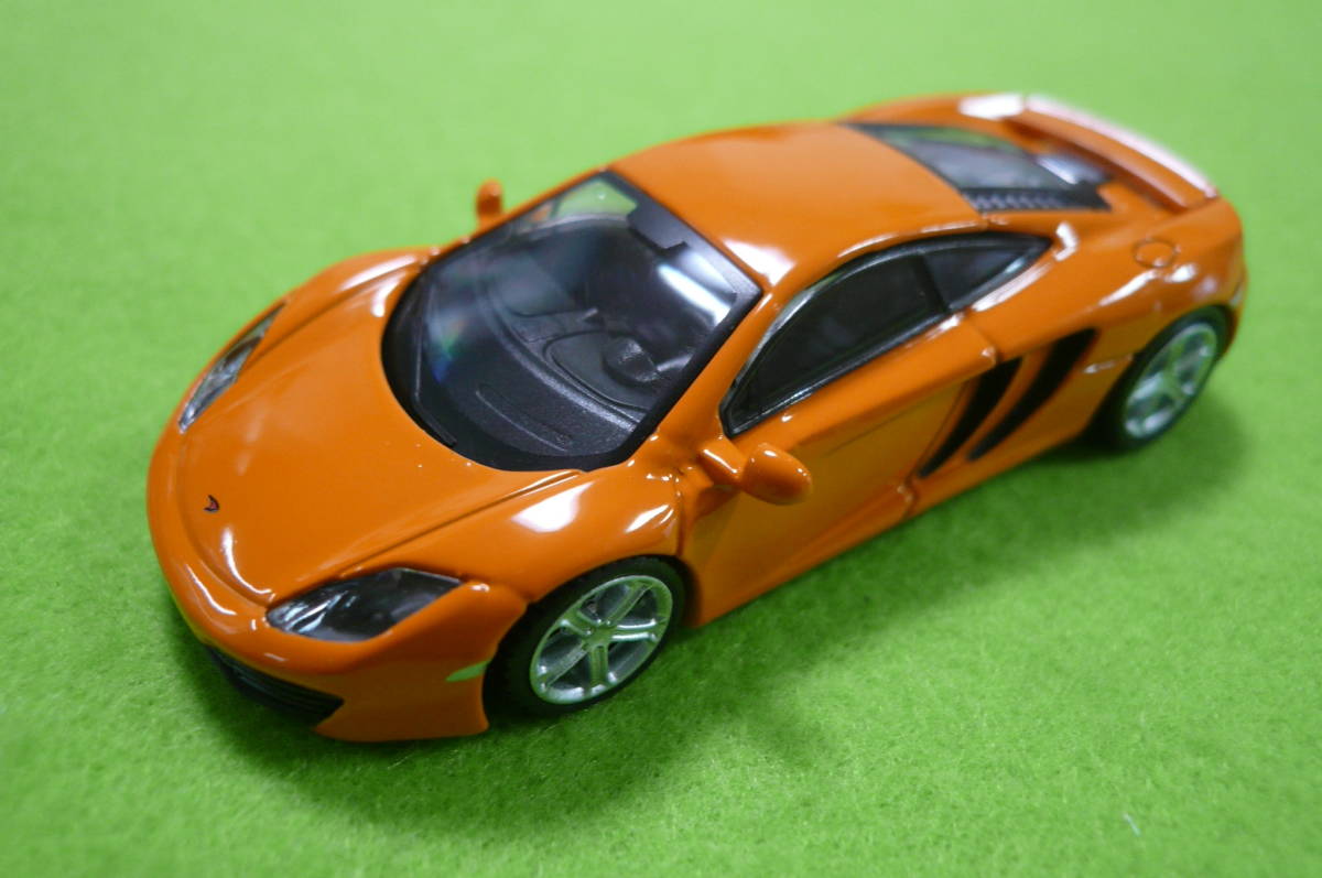 【新品】 1/64スケール 【 ミニカーコレクション】 ★Mclaren 12C ☆オレンジ_画像2