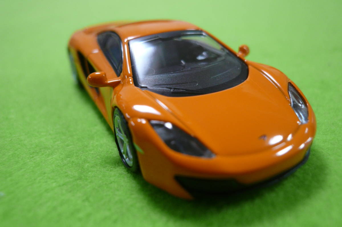 【新品】 1/64スケール 【 ミニカーコレクション】 ★Mclaren 12C ☆オレンジ_画像8