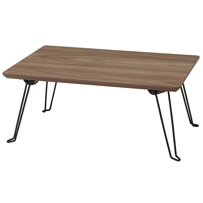 ローテーブル 折りたたみ 木目調 ミニテーブル 幅45 木製 コンパクト テーブル ブラウン NAG-1451BR_画像1