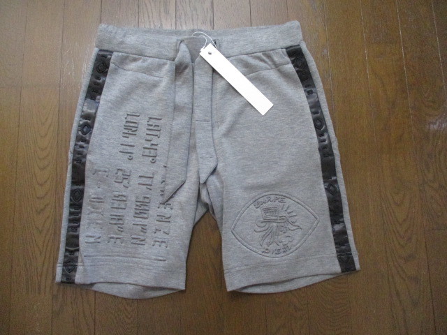 ☆C DIEM/カルペディエム☆未使用 スーパーストレッチエンボスロゴハーフパンツ サイズ：Ｌ 上代¥19800 GRAY おしゃれ カジュアル_画像4