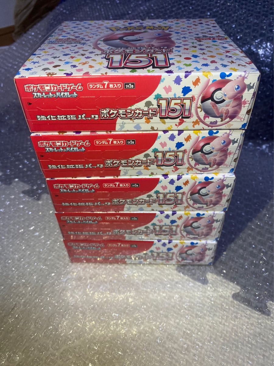 即日発送】ポケモンカード151 5BOX シュリンク付き|PayPayフリマ