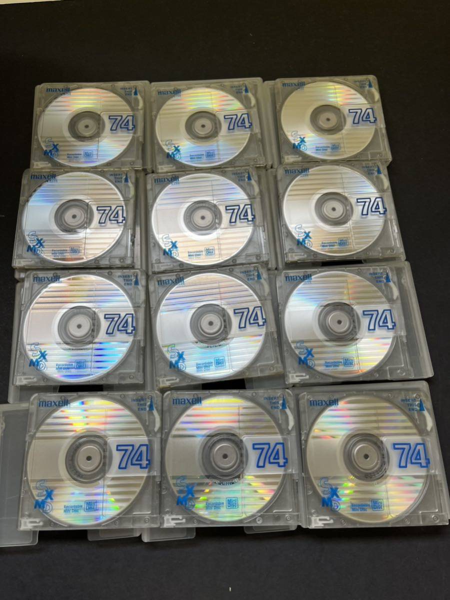 MD ミニディスク 中古 初期化済 maxell マクセル SXMD 74 12枚セット