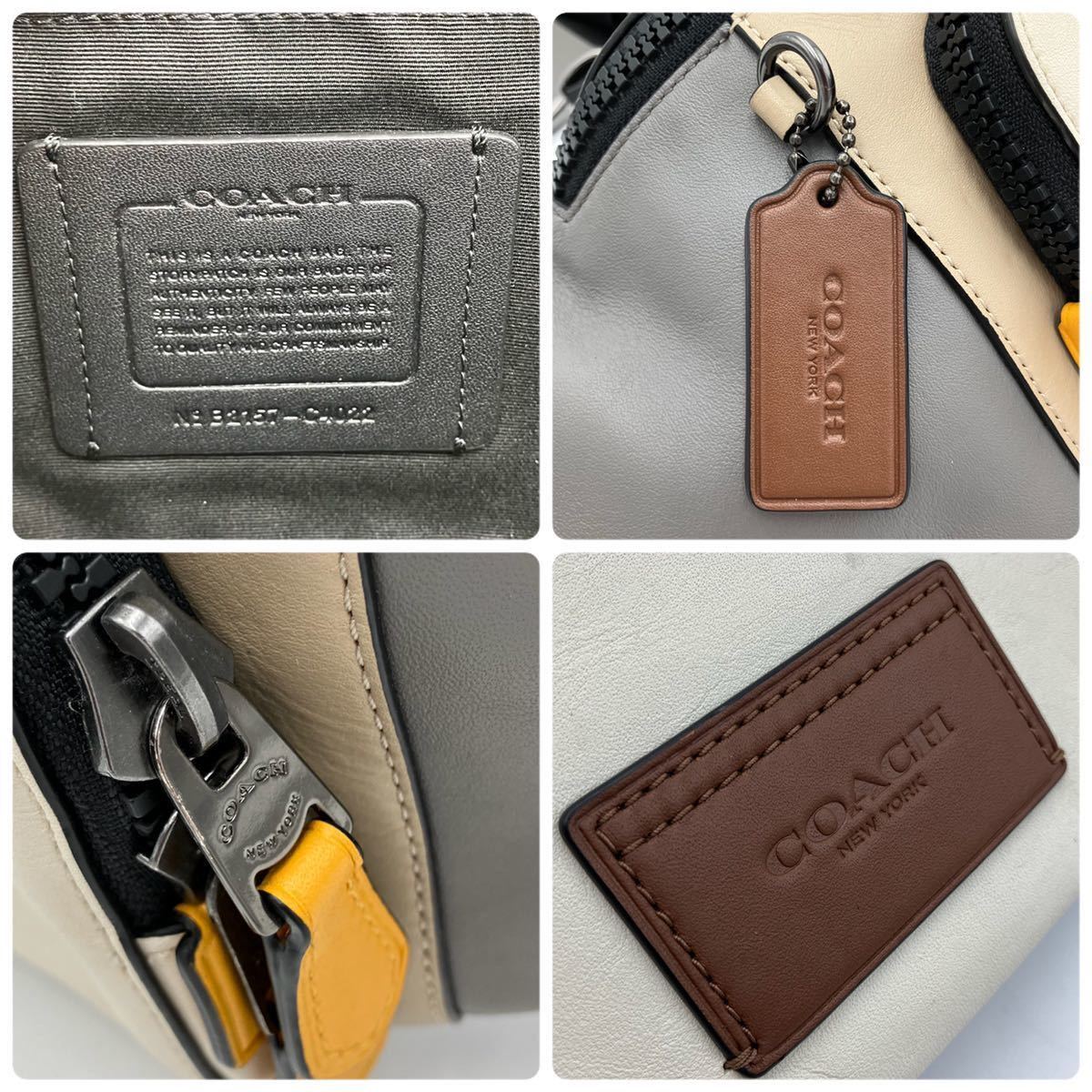 1円【美品 近年モデル】COACH コーチ ウエストバッグ ボディバッグ