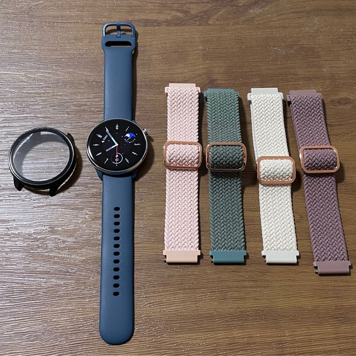 【変えバンド付き！】amazfit GTR mini オーシャンブルー スマートウォッチ