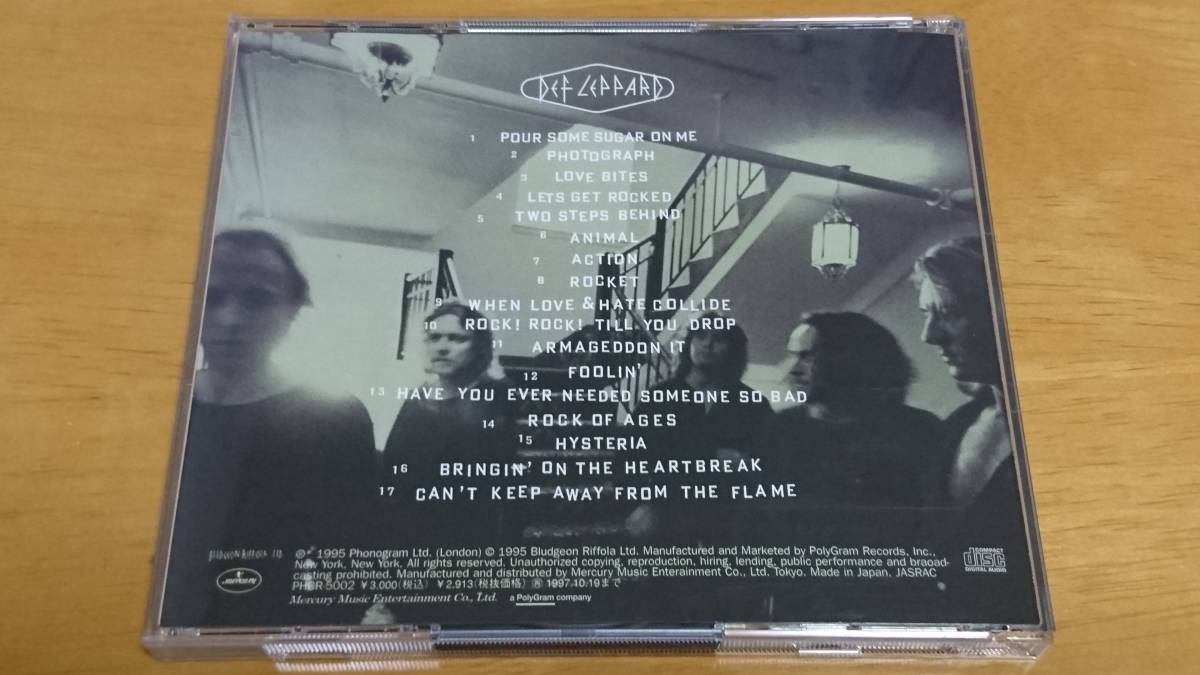 DEF LEPPARD CD GREATEST HITS 1980 VAULT 1995( зарубежная запись )