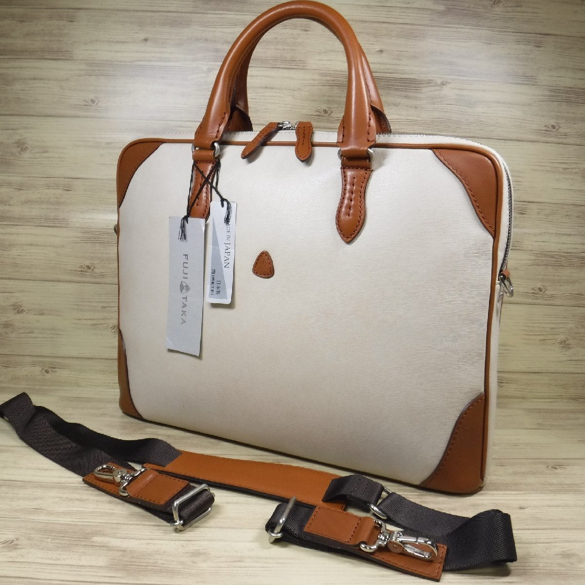 BB920 FUJITAKA フジタカ 定価37800円 新品 レザービジネスバッグ 2WAY
