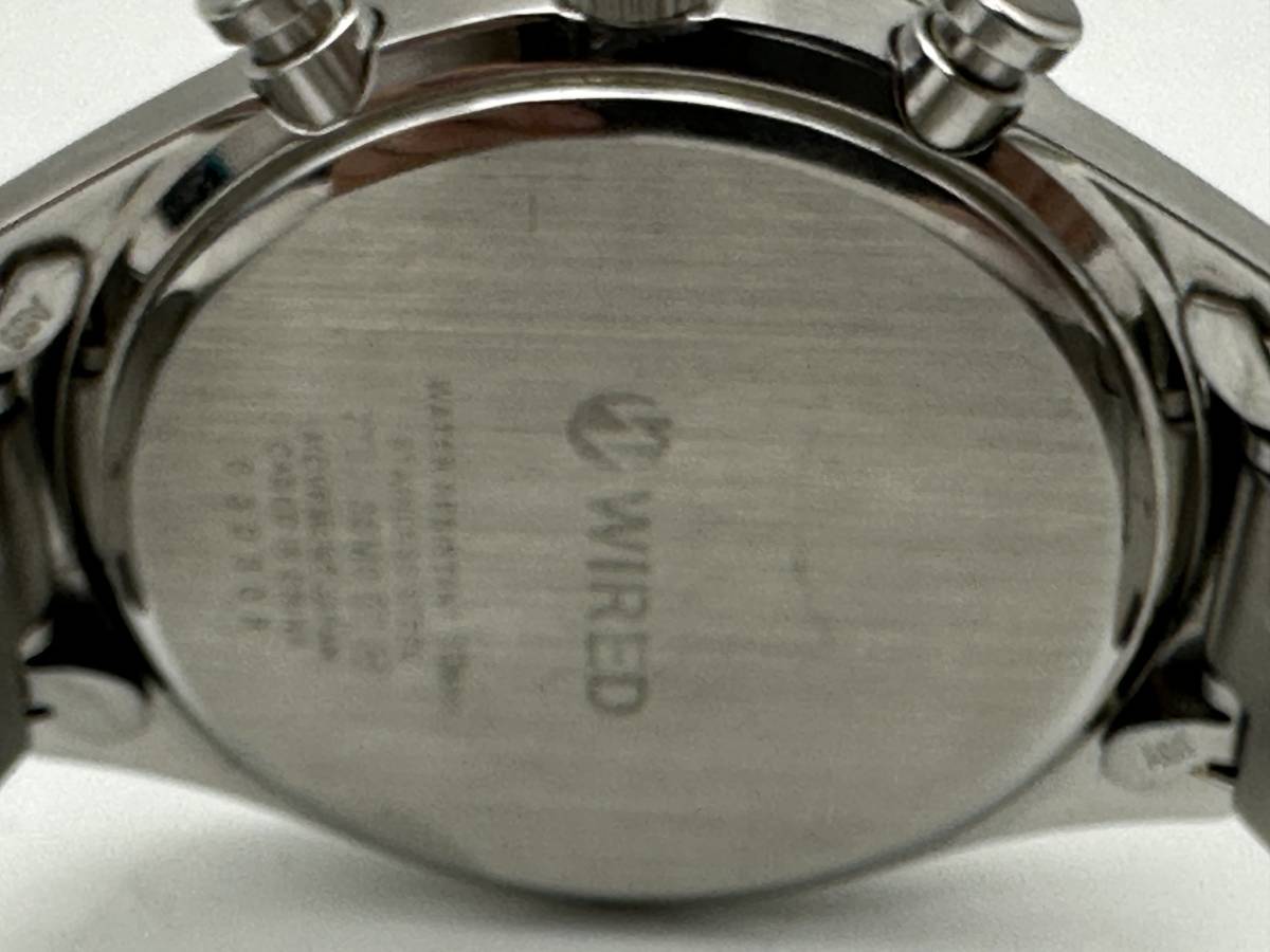 SEIKO セイコー 本物 WIRED ワイヤード 7T92-0SM0 メンズ クロノグラフ