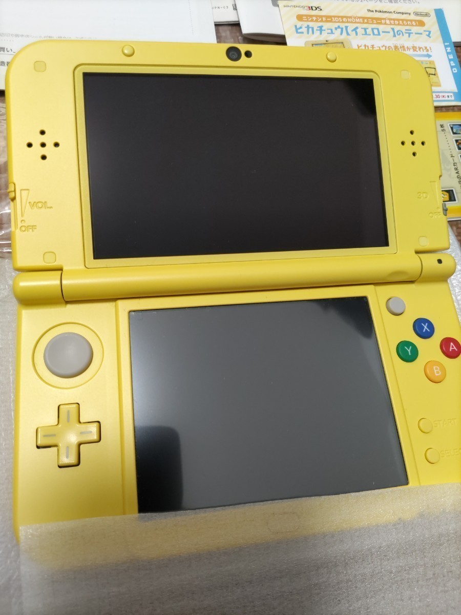 新品同様 Newニンテンドー3DS LL ピカチュウ new NINTENDO 3DS LL
