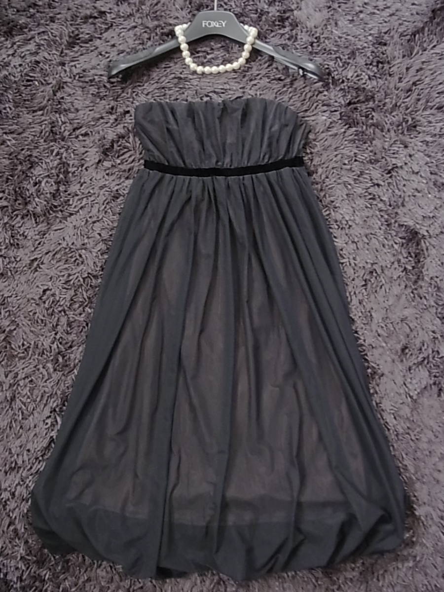 ヤフオク 美品 Foxey フォクシー ベアトップワンピース 38 ヤフオク 美品 Foxey フォクシー ベアトップワンピース 38