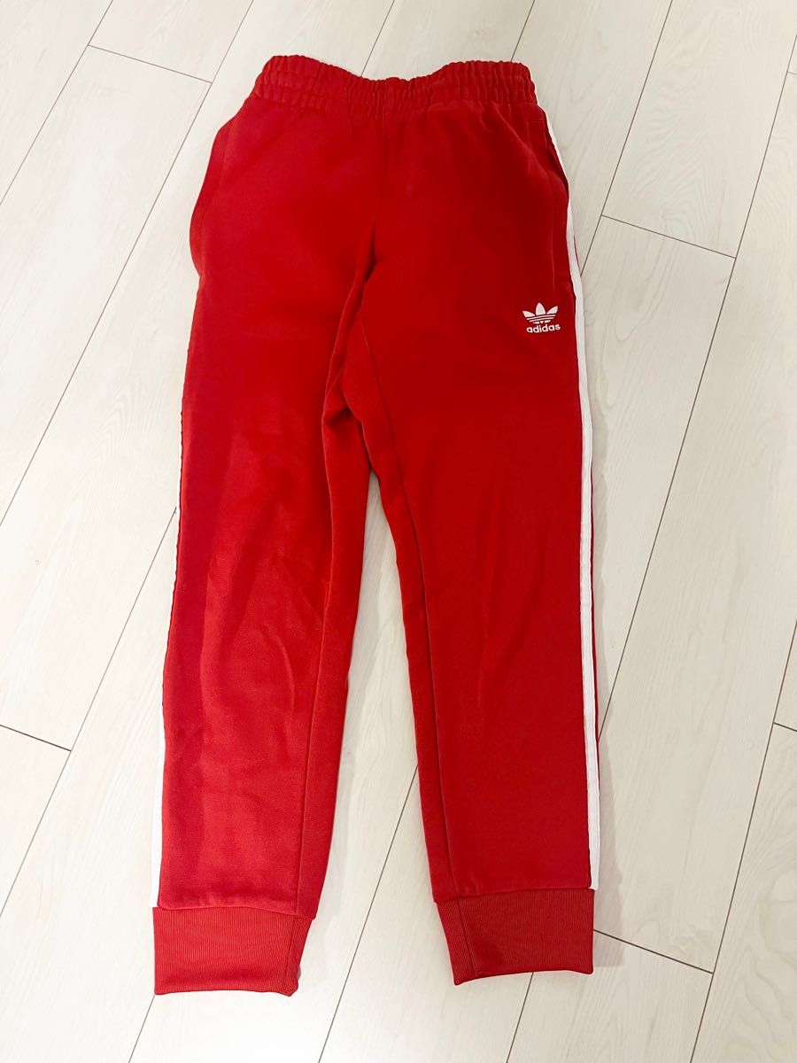 アディダスオリジナルスadidas originalsトラックパンツ レッド 赤