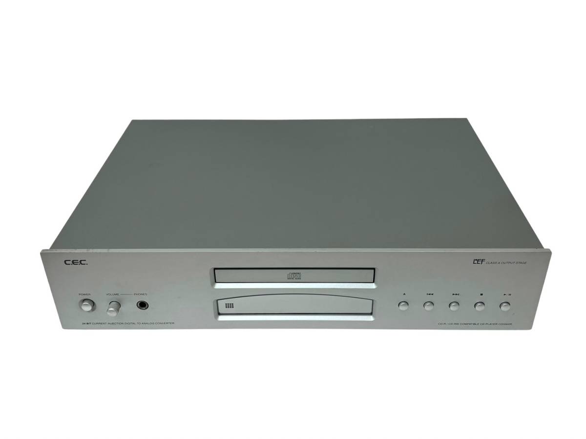 通電のみ確認済 CEC/シーイーシー CD3300R CDプレーヤー シルバー 2008
