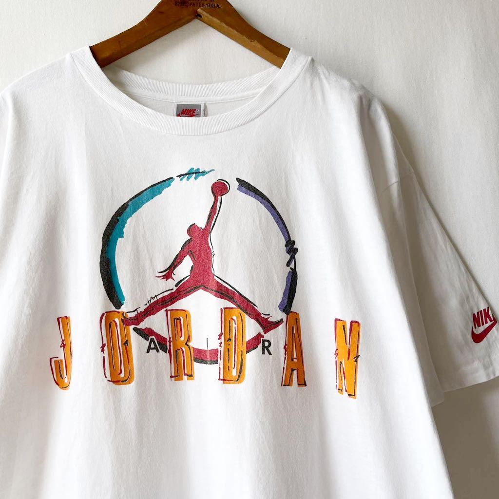 90s NIKE 銀タグ AIR JORDAN ジャンプマン Tシャツ L USA製 ビンテージ 90年代 ナイキ エア ジョーダン JUMPMAN オリジナル ヴィンテージ_画像1