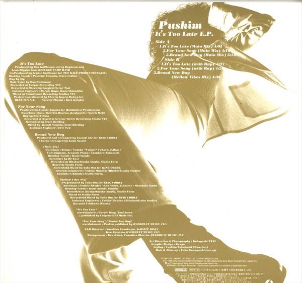 Pushim - It's Too Late E.P. D020_画像2