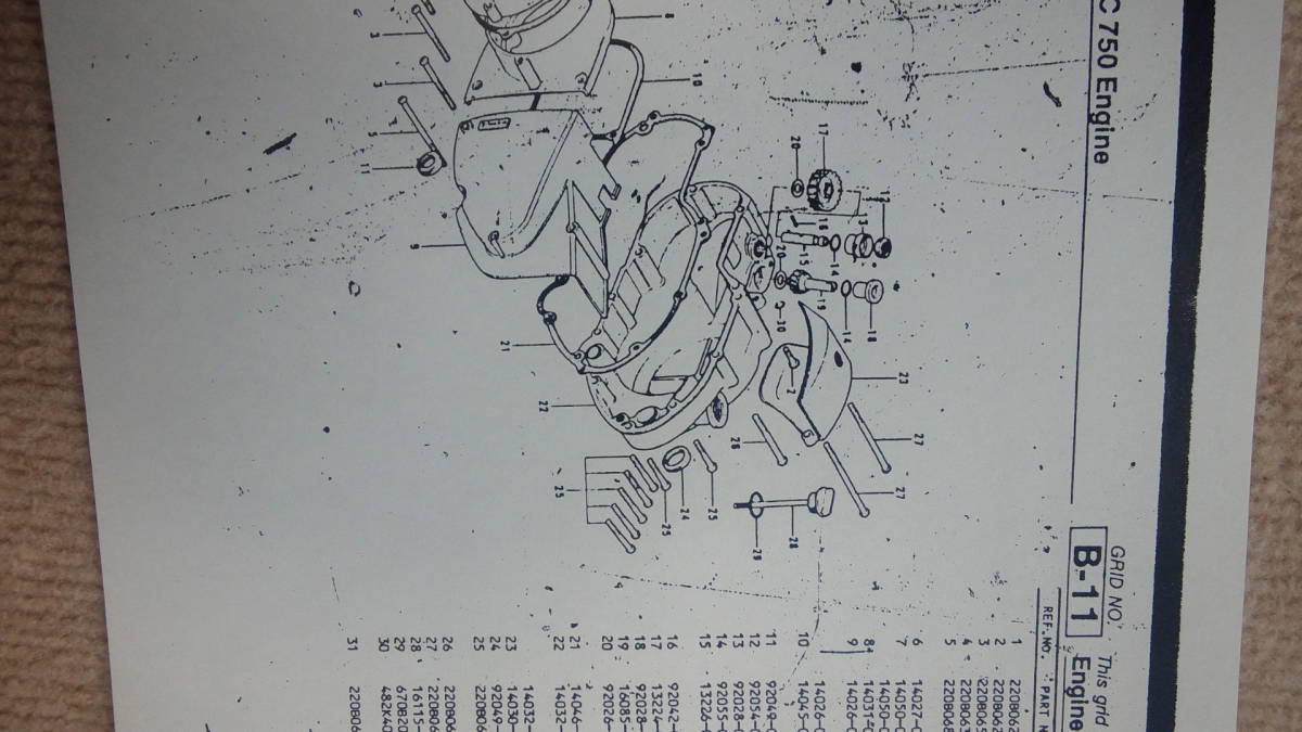 カワサキ　７５０ＳＳ　ＵＳＡ仕様　パーツリスト　（即決）です_画像3