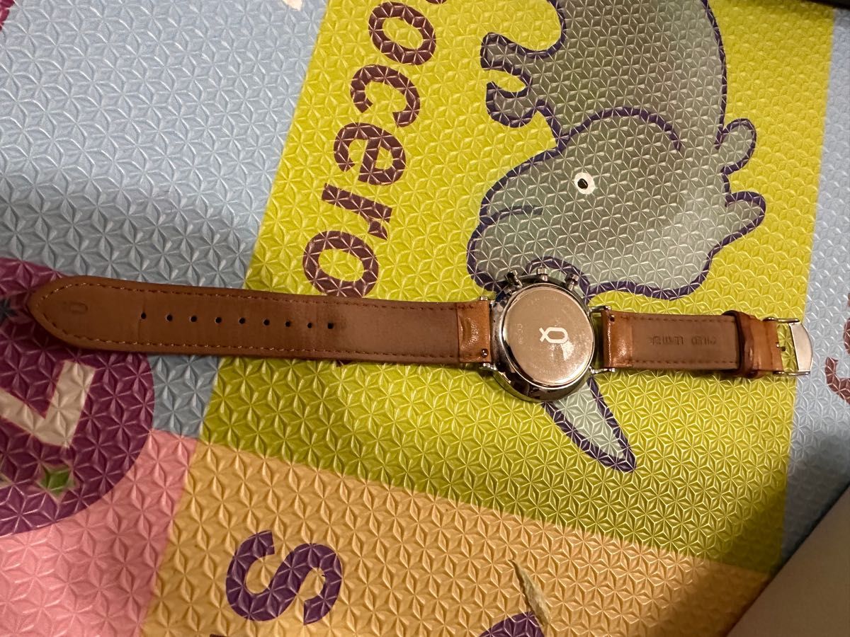 【美品】knot ノット　腕時計　茶色　ブラウン　レディース