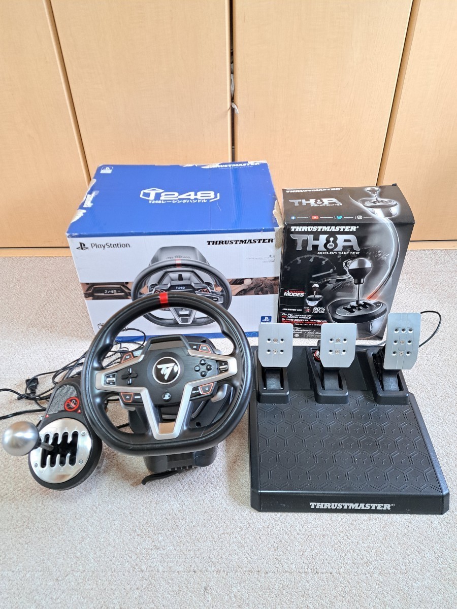 THRUSTMASTER スラストマスター T248 ＋ TH8A ハンコンとシフターの