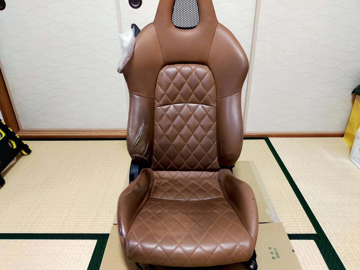 【発送不可、直接引き取りのみ、補修ベース】S2000 AP1 ジオーレ 純正シート 運転席側 レール付き AP2