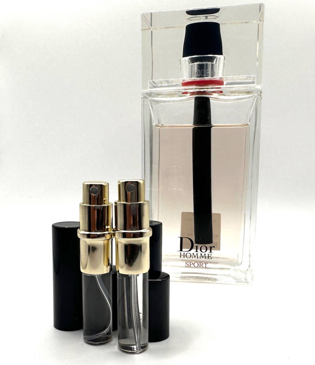 * Dior духи *Dior HOMME SPORT Dior Homme спорт EDT.3ml SPRAY×2 шт. комплект * не использовался ( изображение левая сторона. маленький спрей 2 шт только лот. )