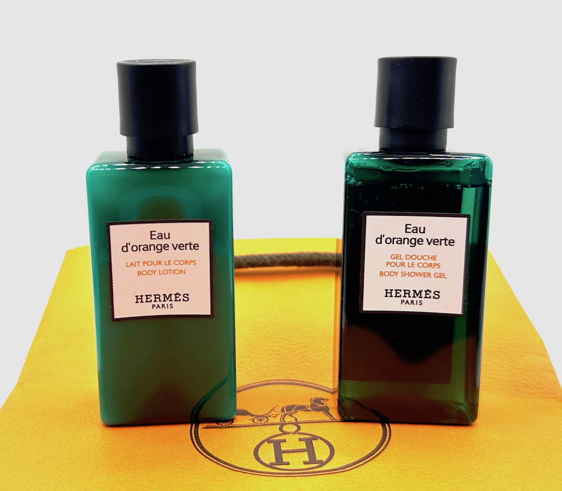 ★エルメス・オードランジュ ヴェルト Eau d'orange verte・BODY LOTION 40ml & BODY SHOWER GEL 40ml・★未使用(トラベルサイズ)・箱無_画像1