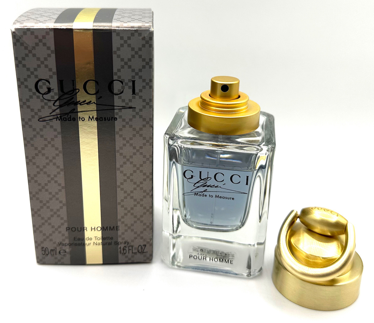 ★グッチ香水・GUCCI MADE TO MEASURE POUR HOMME EDT.50ml・★展示USED/残量 約92% 約46ml・廃盤・入手困難/地下冷暗倉庫保管品_画像8