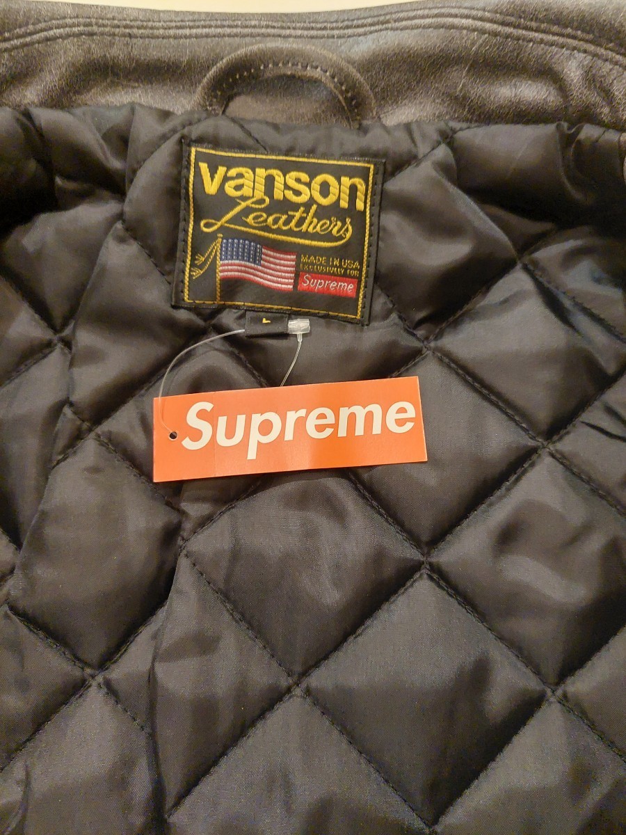 Supreme Vanson Leathers コラボ 未使用品 タグ