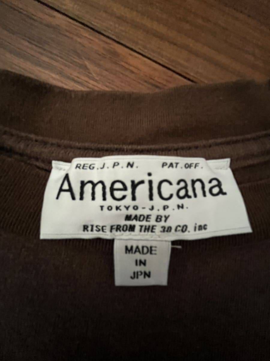 ○Americana アメリカーナ○半袖　カットソー　プルオーバー トップス　Tシャツ　刺繍　アパルトモン AP STUDIO 取扱　日本製_画像4