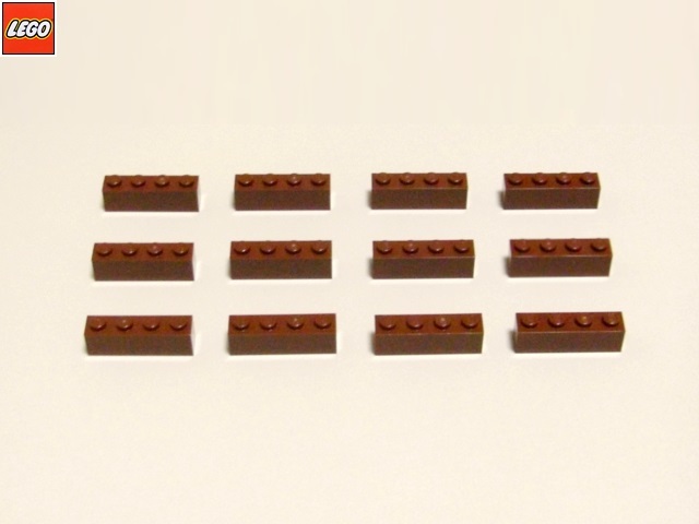 レゴ LEGO パーツ 1×4基本ブロック(茶)12個 部品 未使用 | JChere
