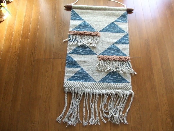 新品/定価\6,000円☆ウォールハンギング☆Weaving Wall hang WWH-02　タペストリー編込みウォールハング西海岸マクラメSURFカントリーusa_画像3