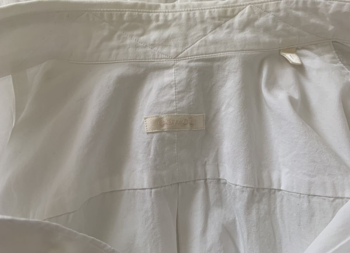 SIZE 1 旧型 COMOLI コモリシャツ WHITE コモリ shirts 白 ホワイト