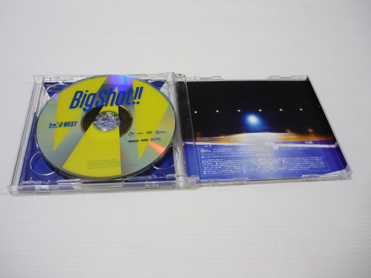 [管00]【送料無料】CD+DVD ジャニーズWEST / Big Shot!![DVD付初回盤B] ワールドカップバレー2019 大会テーマソング